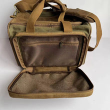 Load image into Gallery viewer, NEW- Range Bag - Olive and Brown All Waxed Canvas