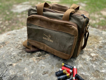 Load image into Gallery viewer, NEW- Range Bag - Olive and Brown All Waxed Canvas