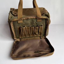 Load image into Gallery viewer, NEW- Range Bag - Olive and Brown All Waxed Canvas