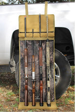 Load image into Gallery viewer, NEW ULTIMATE SHOTGUN REST- CAMO AND TAN WITH BARREL COVER AND VELCRO STRAP