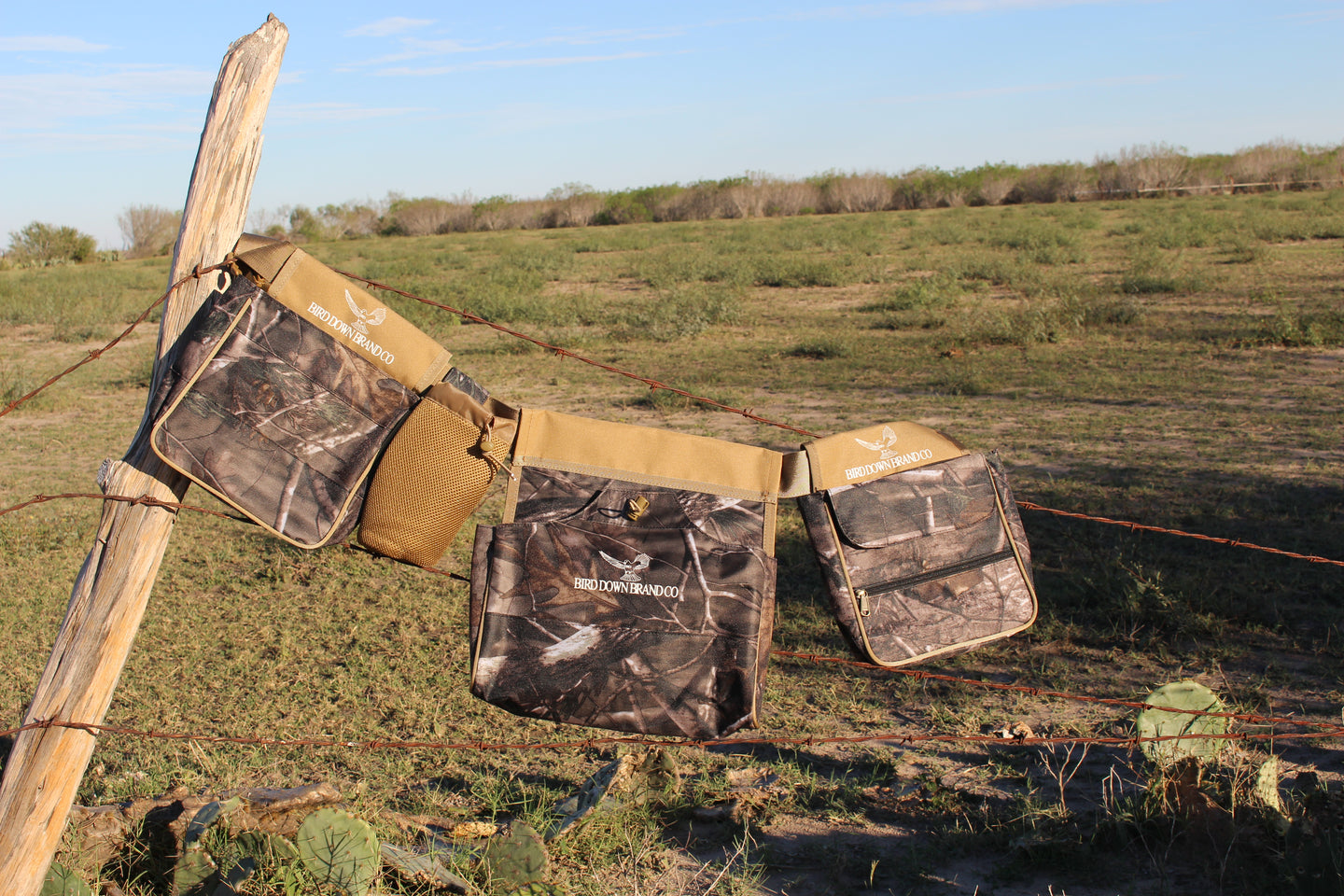 Game Bird Bags Woodland Tree Camo with Tan 600D