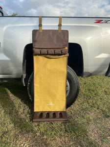 Ultimate Shotgun Rest - New Tan and Brown with Barrel Cover and Velcro Strap